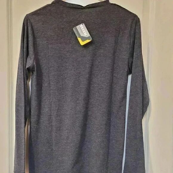 𝅺RBX Men's Charcoal Heather Gray Long Sleeve T-Shirt, NEW NWT - Picture 5 of 9